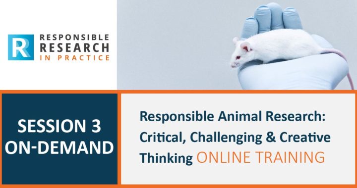 On-demand training: Common Pitfalls in Experimental Design. This is session 3 from our Responsible Animal Research course.